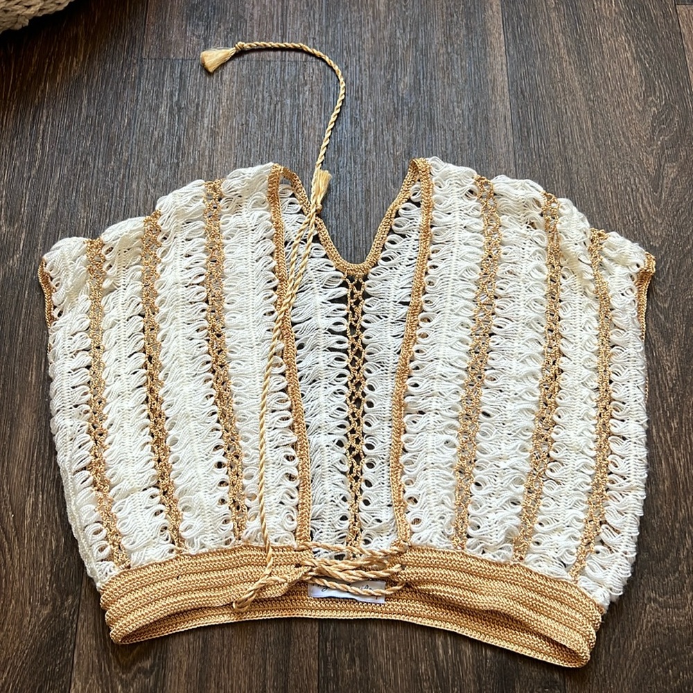My Beachy Side Lollipop Hand-Crochet Top